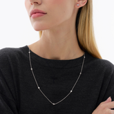 14K-White-Gold-Lab-Diamond-Station-Necklace–26 Inches