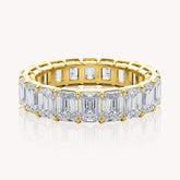 Emily Emerald Cut Eternal Band Ring