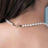 Pearl-Necklace-with-diamond-clasp-ribbon