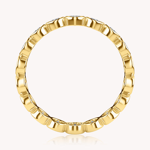 Bezel Set Round Diamond Eternity Ring