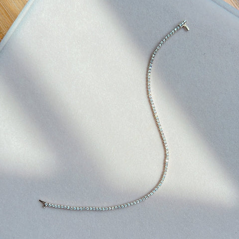 lab diamond tennis bracelet