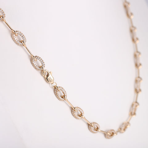 solidgold-lab-diamond-chain-horsbit-neckalce